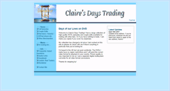 Desktop Screenshot of clairesdaystrading.com